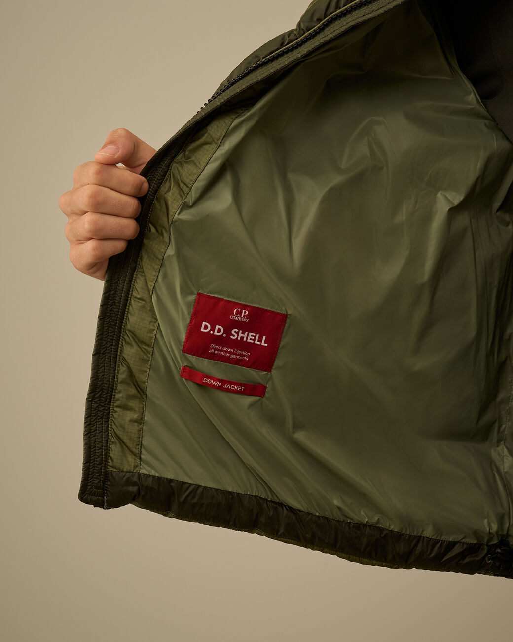 C.P Hooded Down Puffer - GREEN BANANA