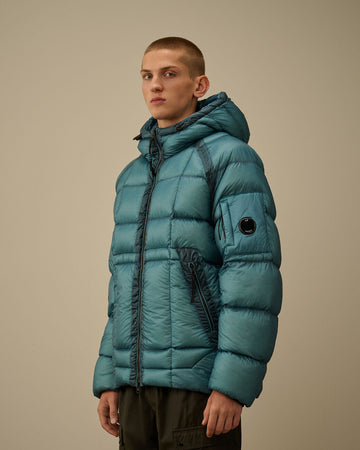 C.P Hooded Down Puffer - LIGHT BLUE