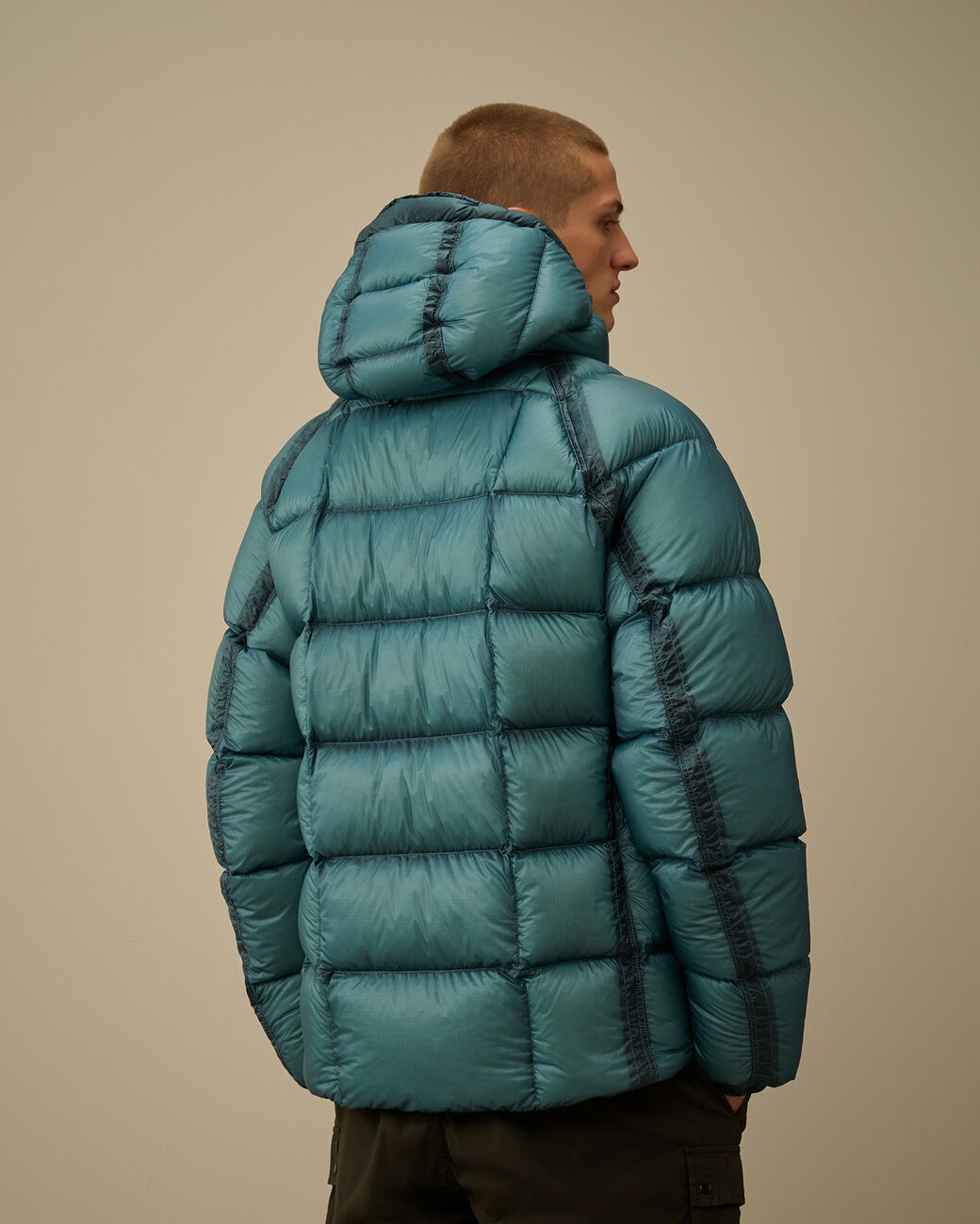 C.P Hooded Down Puffer - LIGHT BLUE
