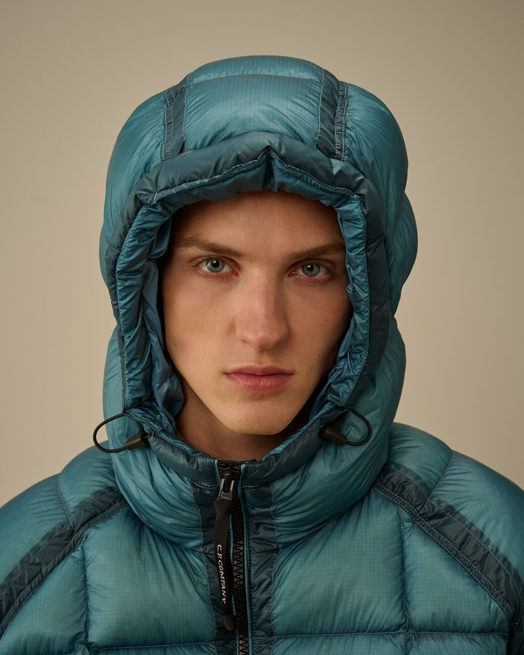 C.P Hooded Down Puffer - LIGHT BLUE