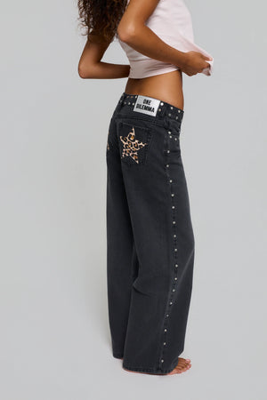 BLACK JEANS SAFARI STAR