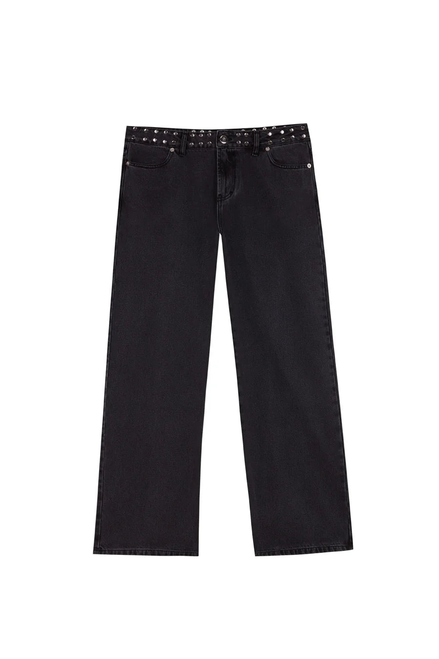 BLACK JEANS RED STAR