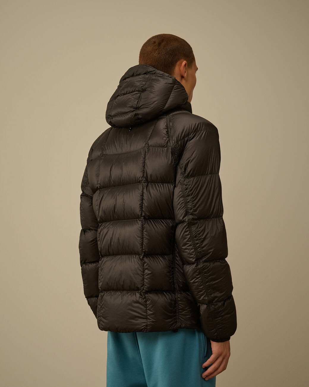 C.P  Hooded Down Puffer -  BLACK