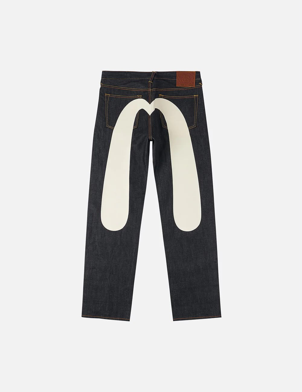 Daicock White Print Baggy-Fit Jeans #2000