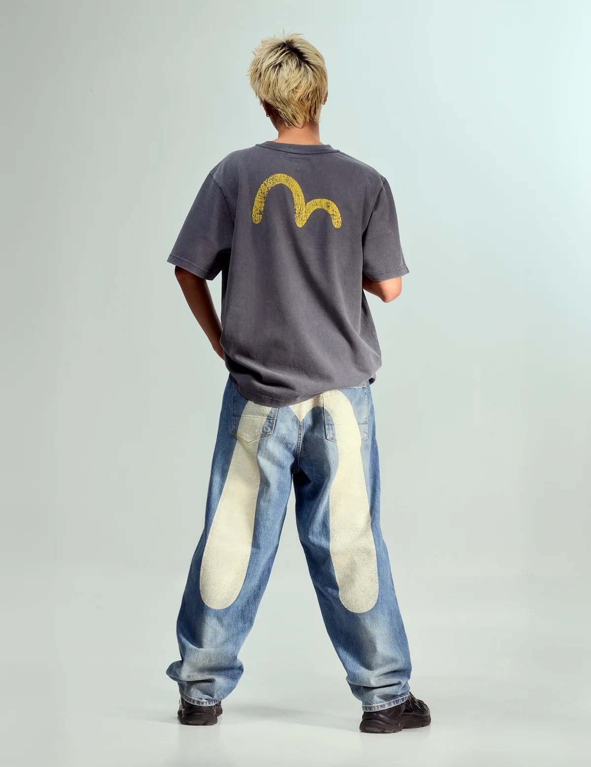 Daicock Print Baggy-Fit Jeans #2000