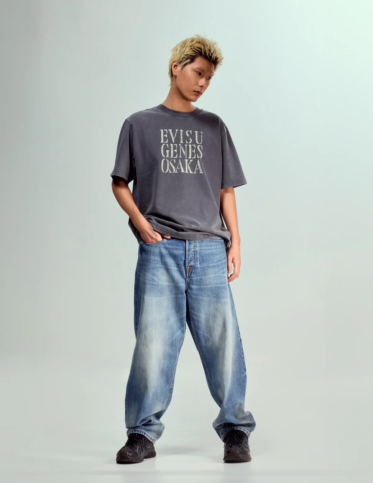 Daicock Print Baggy-Fit Jeans #2000