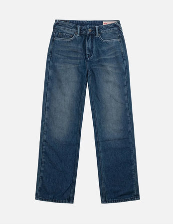 Seagull Print Pockets Regular Fit Jeans #2020