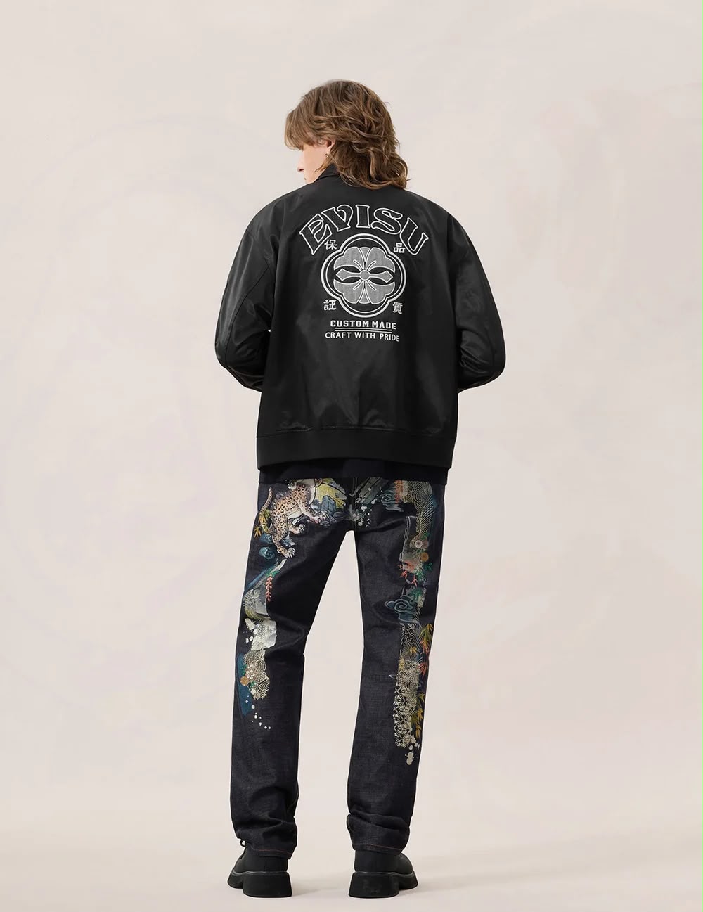 Daicock Print Baggy-Fit Jeans #2000