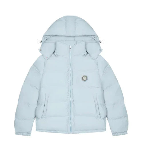 Trapstar Irongate Detachable Hooded Puffer Jacket - Ice Blue