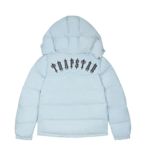 Trapstar Irongate Detachable Hooded Puffer Jacket - Ice Blue